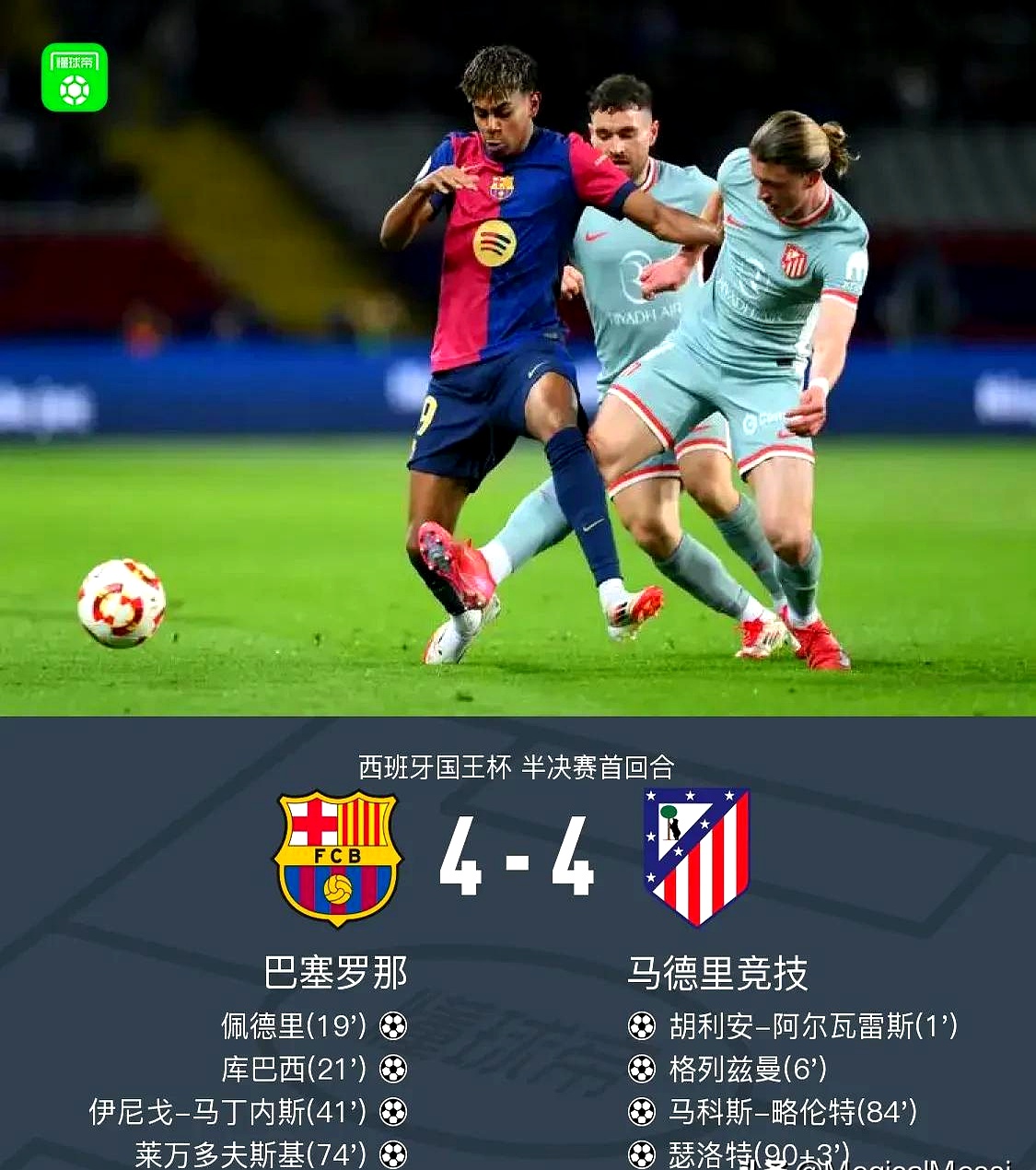 马竞险胜拜仁，惜败总比分告别联赛！的简单介绍